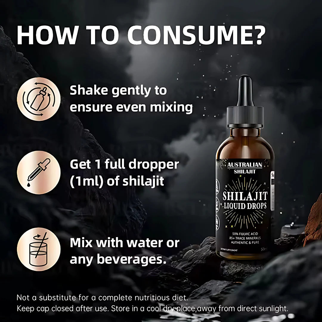AUSTRALIAN LIQUID SHILAJIT DROPS - 100% PURE & NATURAL